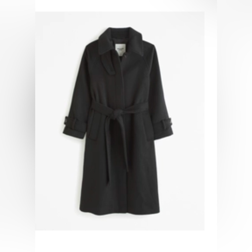 Elegant Black Trench Coat